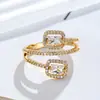 Nuevo Anillo Multicapa de Corea Exquisito Anillo de Zirconia Versátil Temperamento Estilo de Anillo de Exportación Exquisito en Stock