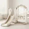 Habi Tree Conjunto de Escorregador e Balanço Infantil com Corrimãos Altos para Uso Interno e Externo, Adequado para Bebês e Crianças Pequenas, Três em Um