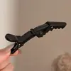 Grampo de Cabelo Sem Costura para Cabeleireiro Grampo Jacaré Especial para Cabeleireiro Maquiador Clipe de Posicionamento Grampo Bico de Pato para Franja Grande Grampo Lateral