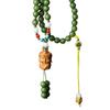 Colgante DIY de Círculos Múltiples de Raíz de Bodhi Verde de Hainan Buena Suerte Lian Método Antiguo Accesorios de Oro Pulsera Ágata Roja Turquesa