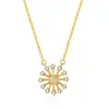 Colar de Floco de Neve Quadrado para Mulheres Prata de Lei S925 Pequeno Fresco Doce Simples Moda Versátil Elegante Suave Corrente de Clavícula