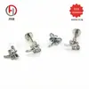 Titânio F136 G23 Liga de Titânio Médica Corpo Perfuração Rosca Interna Estéreo Libélula Unha Labial Lábio Headset Brincos