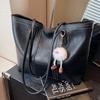 Bolsa Casual Retrô para Mulheres, Grande Capacidade, Bolsa de Ombro Versátil Outono/Inverno 2026, Bolsa para Aula de Estudante Universitário, Bolsa Tote para Roupas de Trabalho