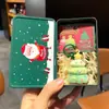 Chaveiro de Árvore de Natal Aveludada Desenho Animado Fofo Rosto Sorridente Enfeite de Bolsa de Árvore de Natal Pequeno Presente de Feriado de Natal Venda por Atacado