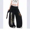 2026 Nuevo Original Retro Americano Letra Estrella Cinta Guadaña Casual Pantalones Deportivos para Hombres y Mujeres Hip-Hop Pantalones de Pierna Ancha