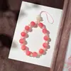 Pequeno Pingente de Raiz de Bodhi Limão Verde com Alto Valor Estético, Pulseira de Pulso de Laço Único para Homens e Mulheres, Adequado para Brincar e Manusear, Pulseira, Pingente de Bolsa