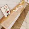 Alfombrilla moderna minimalista de PVC con estampado hueco, semitransparente, para mueble de TV de sala de estar, zapatero de entrada, impermeable, lavable, personalizable