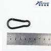 No. 5,5 cm, 4,0 mm de grosor, forma de calabaza, hebilla de liberación rápida negra pura para llaves, fundas de auriculares, ganchos, mosquetón, hebilla de metal para mochilas