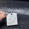 Nuevo Conjunto de Pendientes de Múltiples Piezas de Lingshang, Pendientes de Diseño de Moda de Lujo Accesible, Circonita Súper Brillante, Galvanoplastia Ecológica, Joyería de Yiwu