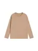 Estilo Americano 280g Unissex Forrado com Fleece Gola Redonda Cor Sólida Camiseta Base Moletom Casual Tendência Versátil Tops de Casal