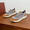Zapatos Europeos para Hombre Otoño Malla Tejida de Alta Gama Zapatos Casuales de Moda Tenis de Suela Gruesa de Alta Gama Zapatos para Correr