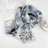 Novo Estilo Lenço Longo de Seda para Mulheres, Lenço de Chiffon 100% Seda de Amora, Versátil e de Alta Qualidade, Lenço de Primavera e Verão, Lenço de Pescoço, Echarpe