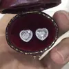 Pendientes de Uso Diario Más Vendidos de Cao Shi, Joyería de Circonita con Forma de Corazón, Pendientes Versátiles de Diseño Dulce de Lujo Ligero