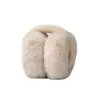 Orejeras de invierno para mujer, orejeras de piel sintética cálidas, orejeras plegables bonitas para exteriores, orejeras para exteriores para damas y niñas