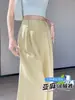 Foto Real de Pantalones Anchos de Lino Tencel Estilo Nuevo Verano 2026, Pantalones Casuales Rectos Largos de Hielo Delgado con Protección Solar para Mujer