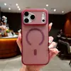 Aplicable para funda de teléfono iPhone 18 Pro Max botones metálicos de lunares Apple 17 cubierta protectora magnética semitransparente transfronterizo