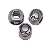 10x7.7x7.4mm 1.7g Cor Prata Antiga Coração Grande Furo Contas Acessórios DIY Materiais Mais Vendidos Direto do Fabricante