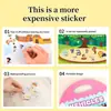Libro Silencioso Transfronterizo Libro de Pegatinas Reutilizables Libro de Pegatinas de Dibujos Animados para Niños de 3 Años Pegatina de Gelatina Princesa Navidad Juguete Educativo