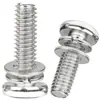 Tornillos Combinados de Tres Piezas con Cabeza de Cruz Ranurada de Acero Inoxidable 304 al por Mayor para Carcasas de Computadora Tornillos Electrónicos de Cabeza Redonda M2/M4/M8