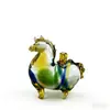 Zibo Porta Incienso de Vidrio Caballo Pieza de Decoración Pura Hecha a Mano Año del Caballo Zodiaco Adorno de Escritorio Regalo para el Hogar Regalo de Negocio Vidrio