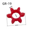 Acoplamiento Motor Bomba de Aceite Conexión Servomotor GR Anillo de Goma Flor de Ciruelo Roja Amortiguador de Choque Almohadilla Amortiguadora Máquina de Moldeo por Inyección