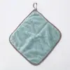 Toalla de mano colgante de vellón de coral engrosada, patrón de piña, paño absorbente de doble cara, paño de limpieza para cocina, paño para platos