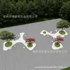 Banca rodeando árbol de fibra de vidrio para exterior, asiento para hoyo de árbol irregular, banco para parque comunitario, instalación de paisaje creativo con banco GRC