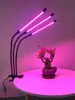 Luz de Planta X-Clip Amazon Transfronteiriça Luz de Crescimento de Planta de Quatro Cabeças Temporizador Ajustável USB Luz de Crescimento de Espectro Total