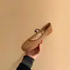 Espadrilles de Palha Trançada de Nicho para Mulheres, Novo Estilo Verão 2026, Sapatos Mary Jane Trançados Planos Estilo Ballet com Fivela