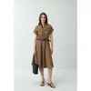 Vestido de Verano COMOS CMS 2026 Estilo Safari con Cuello, Cintura Ajustada, Tacto de Algodón, de Alta Gama y Elegante 258509