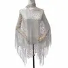 Xale de Verão com Franjas Vazadas Estilo Europeu e Americano Proteção Solar para Praia Cobertura para Biquíni Roupa Exterior para Mulheres Estilo Novo Transfronteiriço
