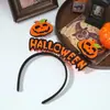 Faixa de cabeça de abóbora peculiar mais vendida internacionalmente para Halloween, acessório de cabeça para decoração de festa de feriado, decoração de faixa de cabelo de abóbora maligna
