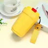 Caneca de Viagem de Aço Inoxidável de Alta Aparência, Venda Quente Transfronteiriça, Simples e Conveniente com Alça de Transporte, Copo Térmico, Garrafa de Água Octogonal, Personalizável