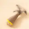 Juguete para Gato Sonido Ratón Simulación Relleno Colorido Pluma Divertido Ratón para Gato Suministros para Mascotas Auto-Felicidad Juguete para Gato