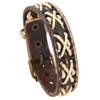 Nova joia europeia e americana simples tecida à mão pulseira retrô de couro de vaca moda combina com tudo estilo punk pulseira de pulso masculina e feminina
