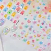 Pegatinas para Uñas de Verano de Oso Dulce y Suave, Caramelo Brillante en Papel, Pegatinas para Uñas de Chica Linda