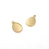 Anel Pendente Simples e Duplo Redondo de Cobre 14K Face Suporte Vazio em Forma de Gota Suporte de Anel Vazio Material para Anel DIY Feito à Mão Venda Quente Transfronteiriça