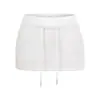 Falda Corta Ultrafina de Color Sólido con Cintura Elástica, Ajustada al Cuerpo, Diseño de Retazos, Estilo Elegante para el Trabajo, Nueva Colección Verano 2026 para Mujer