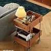 Carrito Tantan de Segunda Mano con Ruedas, Mesa Lateral Móvil para Sofá de Sala, Estante de Almacenamiento Creativo de Celebridad de Internet, Estante de Almacenamiento para Snacks