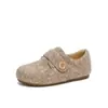 Versión de Lana~Zapatos Peludos de Suela Gruesa para Mujer 2025 Nuevo Estilo Otoño e Invierno, Zapatos de Algodón Cálidos con Forro de Felpa, Zapatos Birkenstock de Cobertura Total sin Cordones