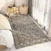 Manta Gruesa Estilo Persa para Mesita de Noche de Dormitorio, Alfombra de Piso Antideslizante y Resistente a Manchas para Sofá de Sala de Estar, Alfombrilla para Pies de Mesita de Noche para B&B, Venta al por Mayor Transfronteriza