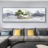 Luz luxo Alto sentido sala de estar nova pintura decorativa chinesa sofá fundo parede pendurada pintura escritório mural pintura paisagem atacado