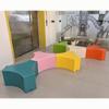 Asiento de plástico de lujo Jardín de infancia Comunidad Niños Instalaciones de entretenimiento interiores Gran combinación de escalada al aire libre Dividir