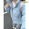 Chaqueta de retazos a cuadros gruesa de otoño e invierno transfronteriza, diseño retro para hombre, sin capucha, top, solapa estilo americano, chaqueta para pareja