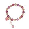 Nuevo pulsera de palomitas de maíz de mariposa pequeña tienda de regalos puesto en vivo pulsera de cristal craquelado de jade sintético joyería al por mayor