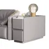 Nuevo Gabinete Lateral de Sofá de Madera Maciza de Color Crema de Pie, Mesa Lateral Pequeña para Sala de Estar, Gabinete de Esquina de Lujo Ligero, Mesa de Esquina, Mesa de Café