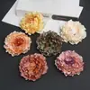 Nuevas Cabezas de Flores Artificiales de Peonía Decoración de Flores de Seda DIY Accesorios para el Cabello Hechos a Mano Pasadores Flores Artificiales Retro Europeas Fabricante Venta al por Mayor