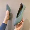 Zapatos de Princesa Zapatos Planos para mujer Comercio Exterior Transfronterizo para mujer Tejido de Malla Tejidos Zapatos Puntiagudos de Punto Zapatos Tipo Rollito de Huevo