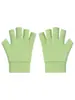 Guantes de Terciopelo Alemán para Otoño e Invierno Pantalla Táctil Parcial Guantes para Escribir de Estudiante de Secundaria Habitación con Aire Acondicionado Pintura Mecanografía Guantes a Prueba de Frío