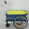 Carrinho Dobrável de Camping Carrinho de Mão Puxado por Mão Bicicleta Veículo Elétrico Trailer Pequeno Montado na Traseira Engate de Reboque Reboque